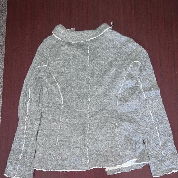 Eileen Fisher Double Layer Ripple Knit Notch Jacket - Picture 3 of 4